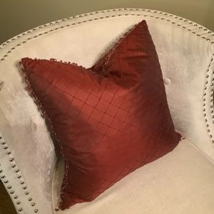 Down Filled Sequenced Satin Accent Pillow